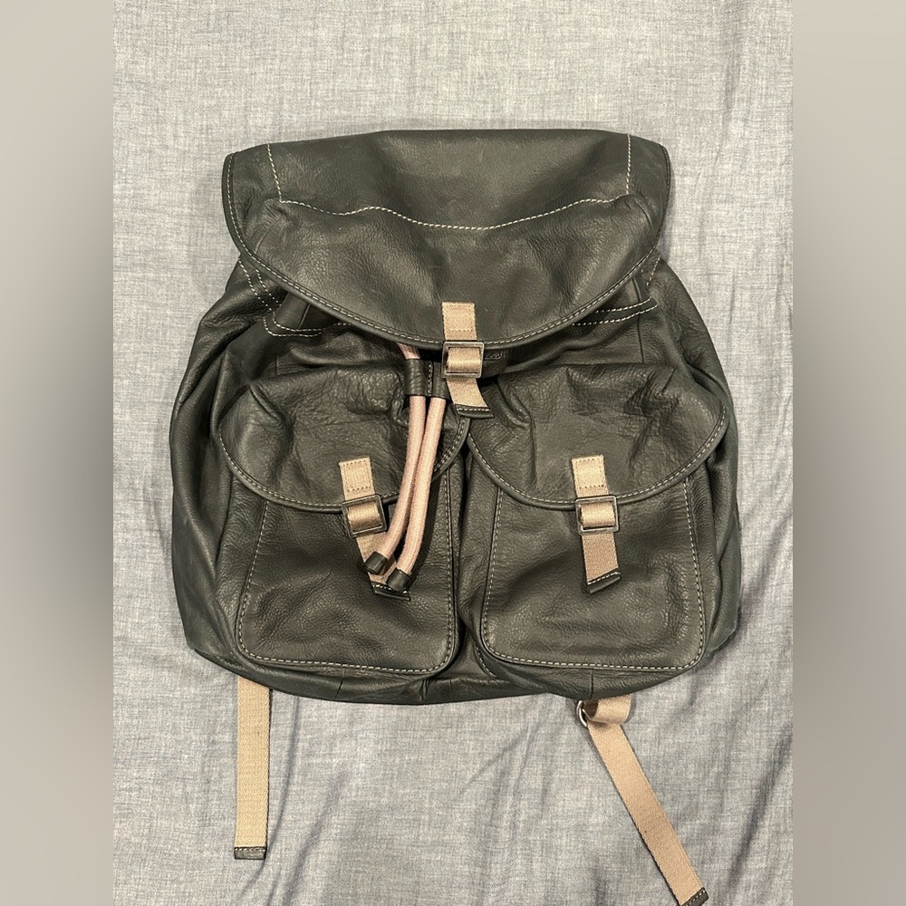 Ugg Sample Leather Drawstring Bag - image 1